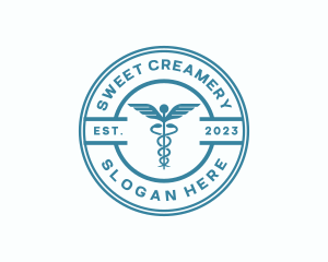 Medical Health Caduceus  logo design