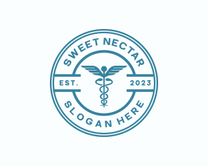 Medical Health Caduceus  logo design