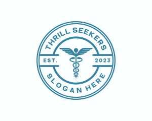 Medical Health Caduceus  logo design