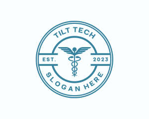 Medical Health Caduceus  logo design