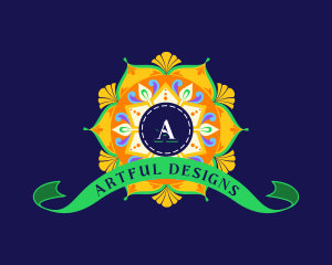 Indian Creative Decor logo design