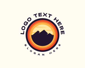 Trekking - Mountain Peak Trekking logo design