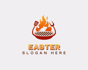 Roast Pig Grilling BBQ Logo