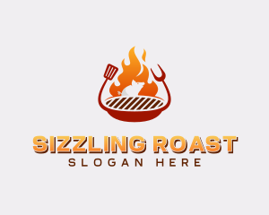 Roast - Roast Pig Grilling BBQ logo design