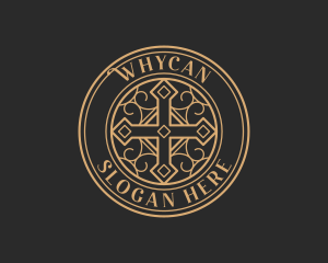 Funeral - Religious Fellowship Cross logo design