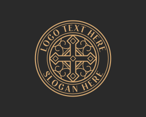 Religious Fellowship Cross logo design