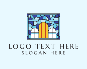 Multicolor - Decorative House Stained Glass logo design