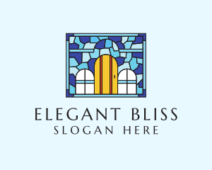 Basilica - Decorative House Stained Glass logo design