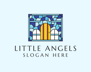 Convent - Decorative House Stained Glass logo design