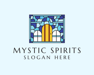 Decorative House Stained Glass logo design