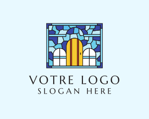 Multicolor - Decorative House Stained Glass logo design