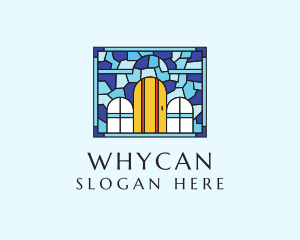 Architecture - Decorative House Stained Glass logo design