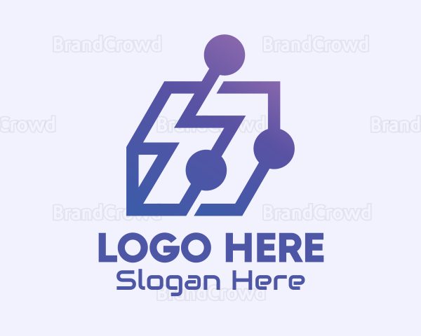 Purple Tech Company Logo