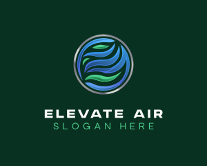 HVAC Air Ventilation logo design