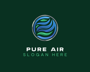 HVAC Air Ventilation logo design