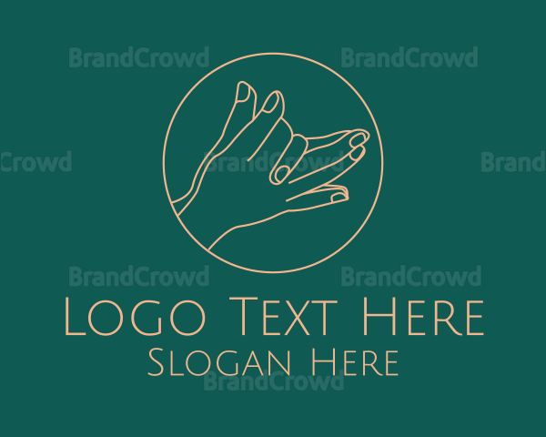 Minimalist Hand Gesture Logo