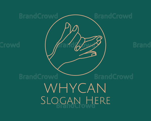Minimalist Hand Gesture Logo