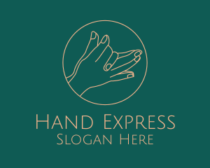 Sign Language - Minimalist Hand Gesture logo design