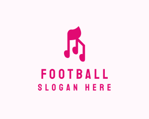 Pink - Pink Musical Notes logo design