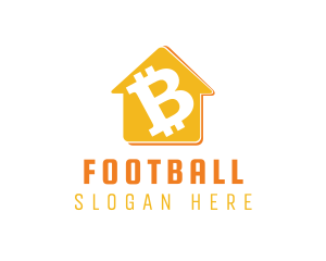 Yellow Bitcoin House Logo