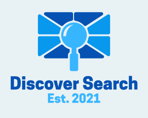 Blue Search Camera logo design