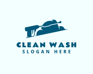 Washer - Pressure Washer Cloud logo design