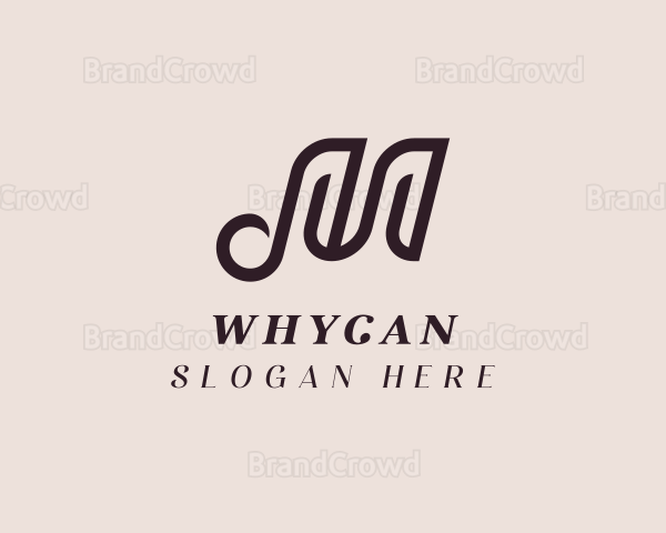 Stylish Agency Letter M Logo
