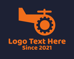 Aircraft - Toy Helicopter Gear logo design