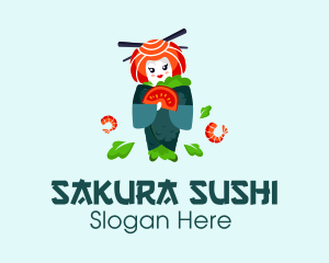 Japanese - Japanese Sushi Geisha logo design