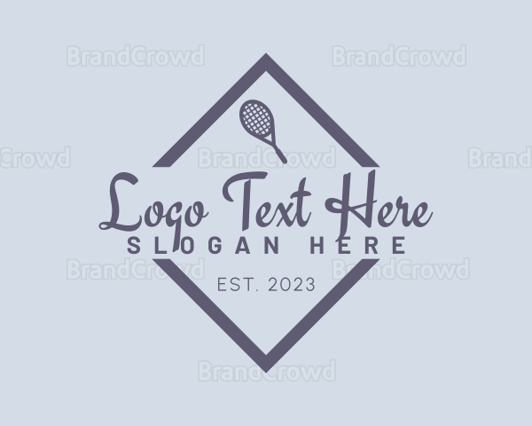 Tennis Sports Brand Logo