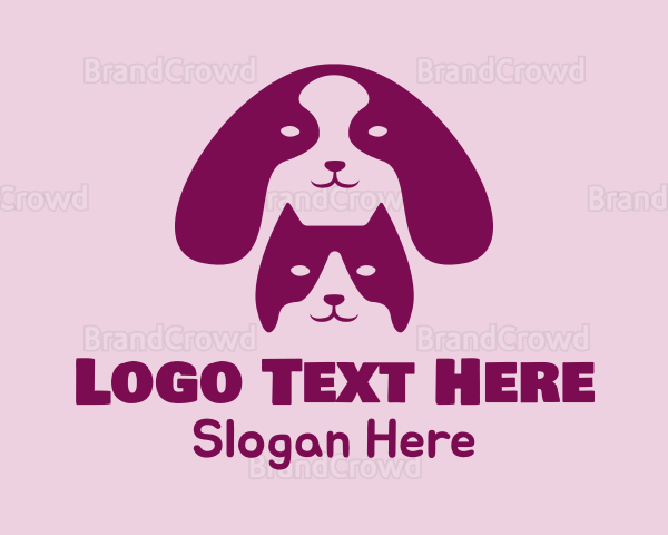 Dog Cat Veterinarian Logo