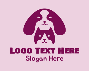 Pet Shop - Dog Cat Veterinarian logo design