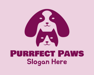 Dog Cat Veterinarian  logo design