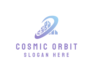 Skyscraper Building Orbit logo design