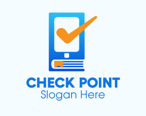 Check - Phone Check Bookmark logo design