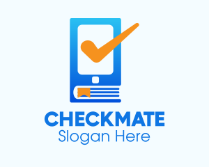 Phone Check Bookmark logo design