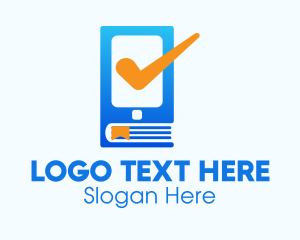 Verification - Phone Check Bookmark logo design
