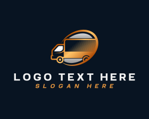 Distribution - Courier Automotive Truck logo design