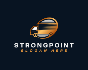 Distribution - Courier Automotive Truck logo design