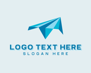Flight - Paper Plane Aviation logo design