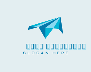 Shipping - Paper Plane Aviation logo design