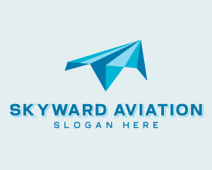 Paper Plane Aviation logo design