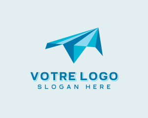 Logistics - Paper Plane Aviation logo design
