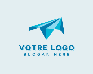 Shipment - Paper Plane Aviation logo design