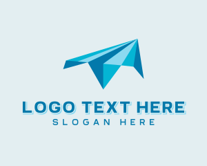 Shipment - Paper Plane Aviation logo design