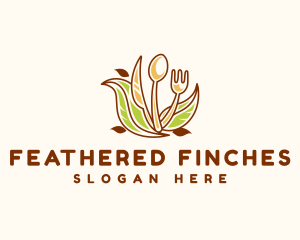 Utensils Kitchen Cafeteria logo design