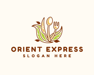 Utensils Kitchen Cafeteria logo design