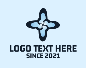 Web Developer - Blue Cross Technology logo design