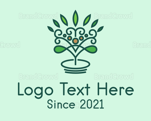 Intricate Eco Plant Logo