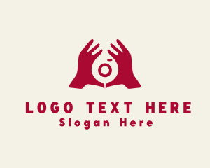 Blogger - Influencer Camera Hands logo design